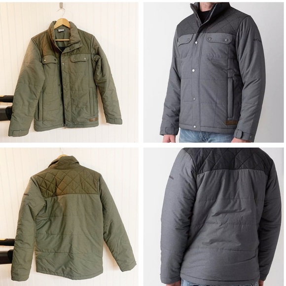 Columbia olive green quilted top ridge coat - Picture 2 of 12